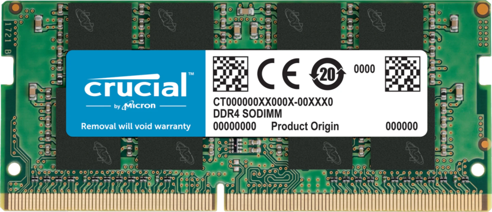 Imagen 0 de Memoria RAM 8GB DDR4 3200MHz SO-DIMM CL22 Non-ECC 1.2V 260p - Crucial