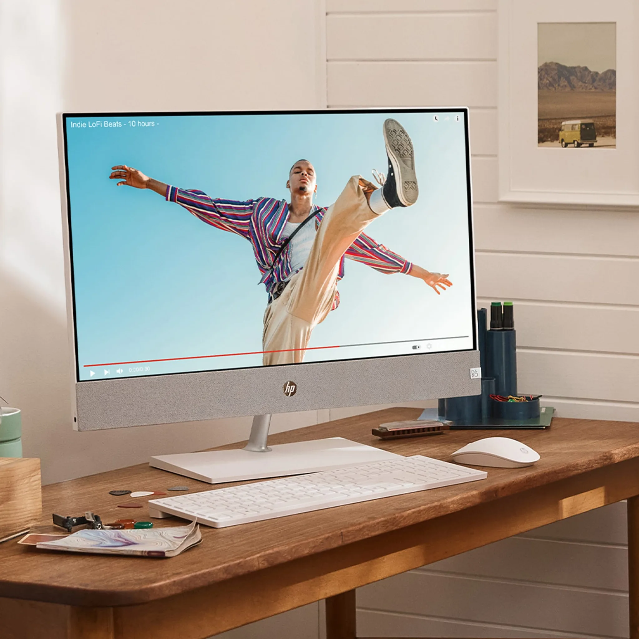 Imagen 4 de Computador HP AIO Pavilion 27-ca0005la AMD R7 5700U 16GB SSD512GB+1TB 27" W11H