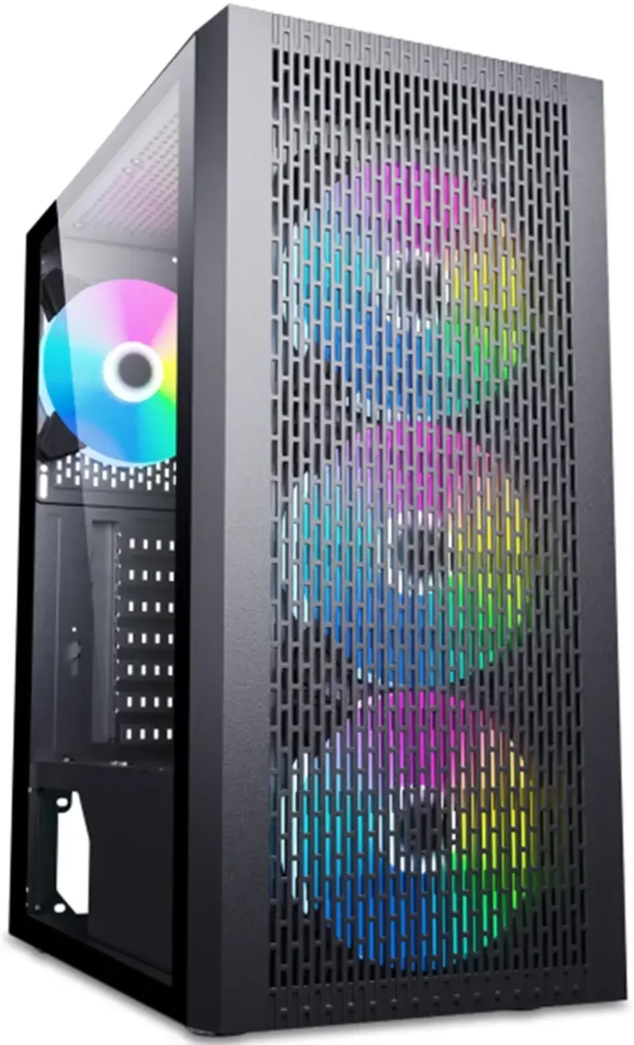 Imagen 3 de Gabinete Gamer EsGaming F22-BK Incluye 4 Ventiladores 120mm ARGB sin Fte ATX