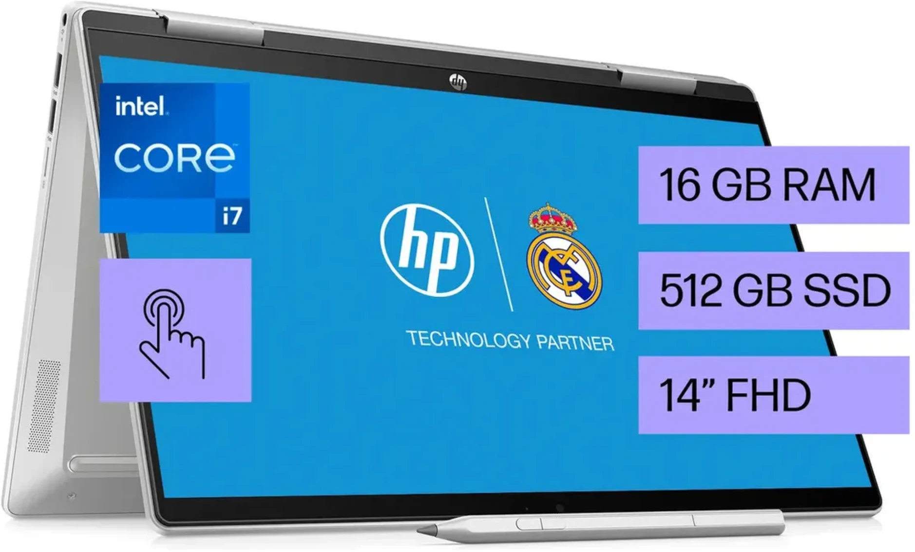 Imagen 0 de Notebook HP Pavilion x360 I7-1355U RAM 16GB SSD 512GB 14"Touch W11H