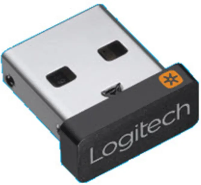 Imagen 2 de Receptor USB UNIFYING para Mouse/Teclado Logitech Inalámbrico Negro/Plata