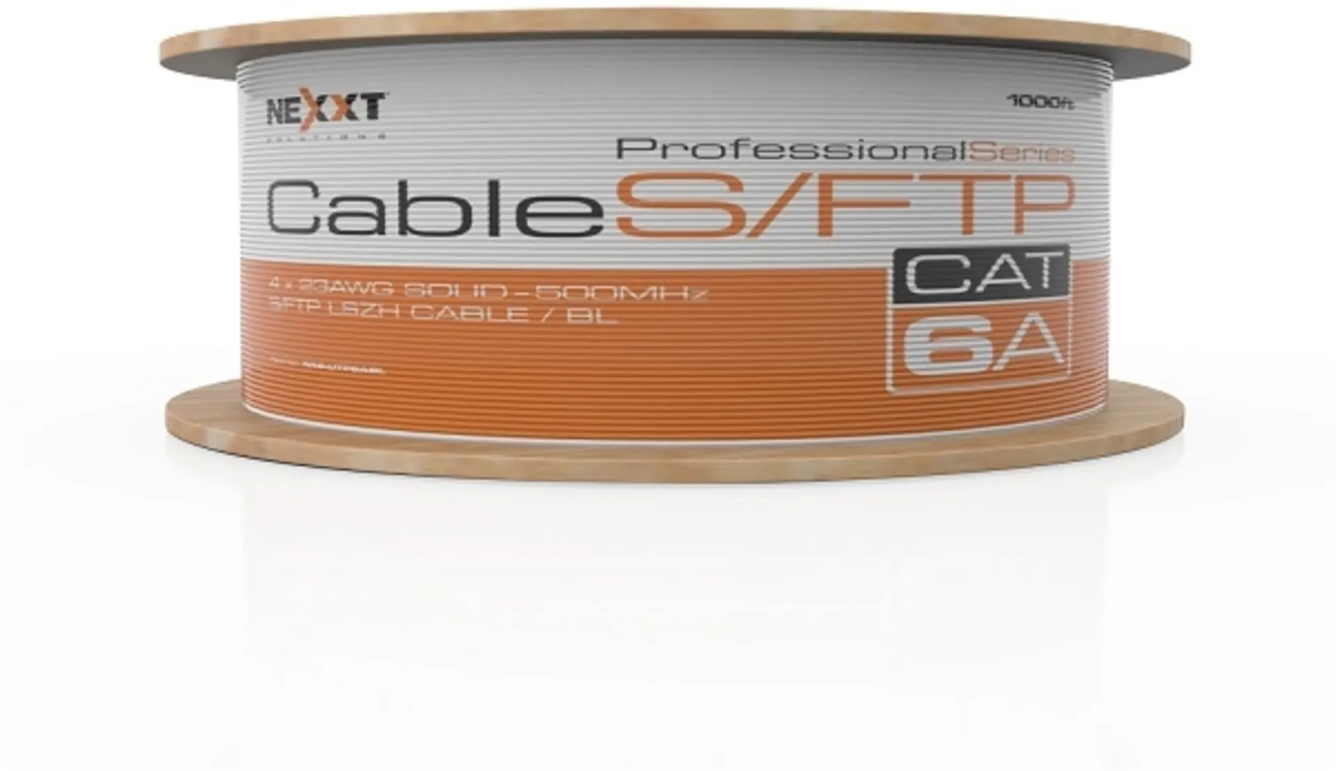 Imagen 0 de Cable de Red Nexxt Cat6A S/FTP 4 Pares Rollo 305 Metros LSZH Color AZUL