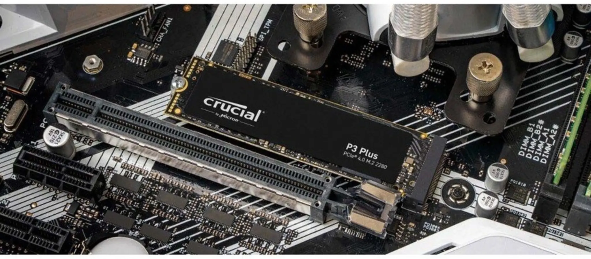 Imagen 2 de Unidad SSD Crucial P3 Plus 1TB M.2 22*80 PCIe4.0 x4 Lec5000MB/s Esc3600MB/s