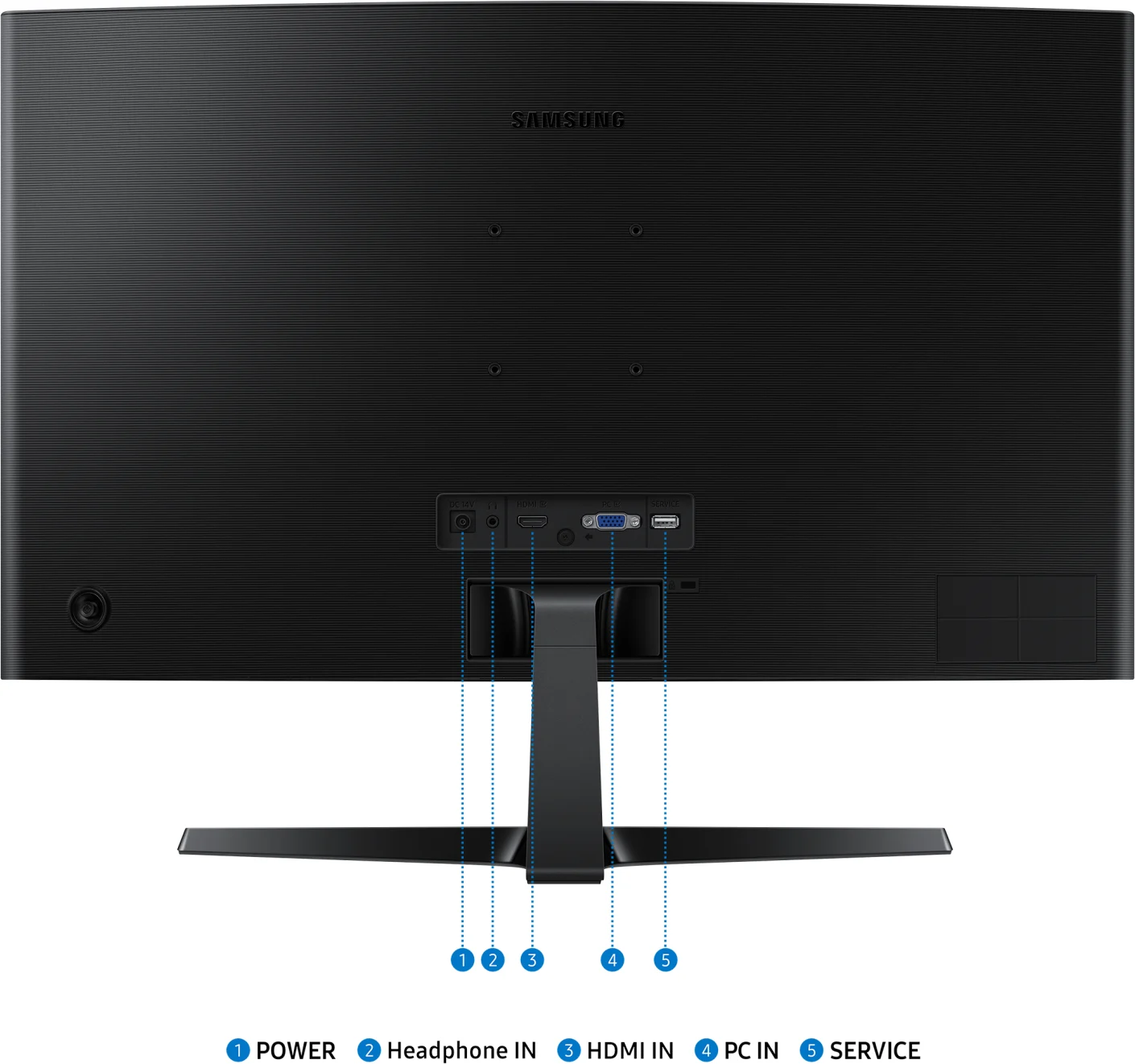 Imagen 3 de Monitor Curvo Samsung S36GD 27" FHD 1920*1080 VA VGA HDMI 100Hz  4 GTG