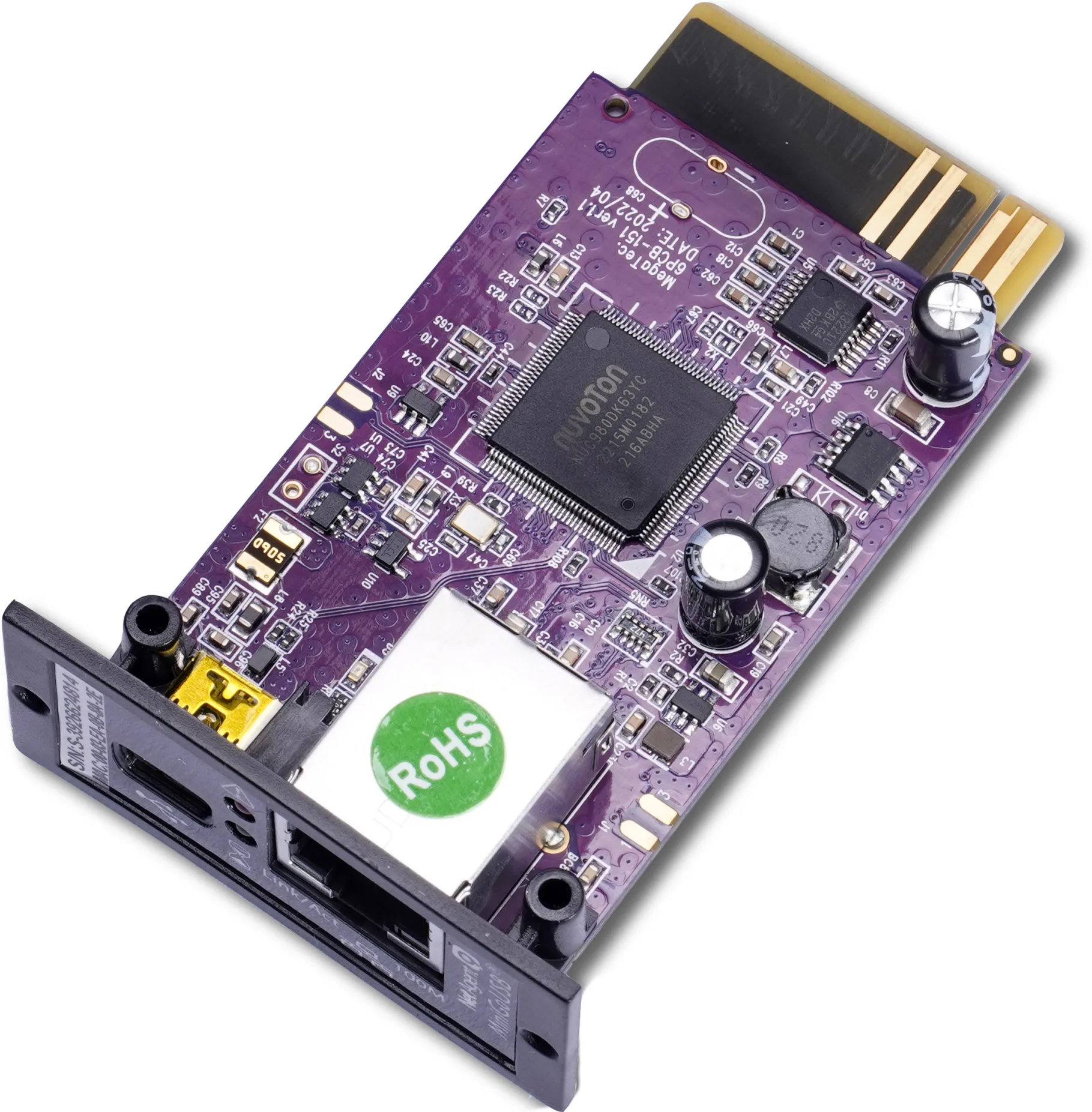 Imagen 1 de Tarjeta de Monitoreo SNMP Enersafe Mini Violeta 