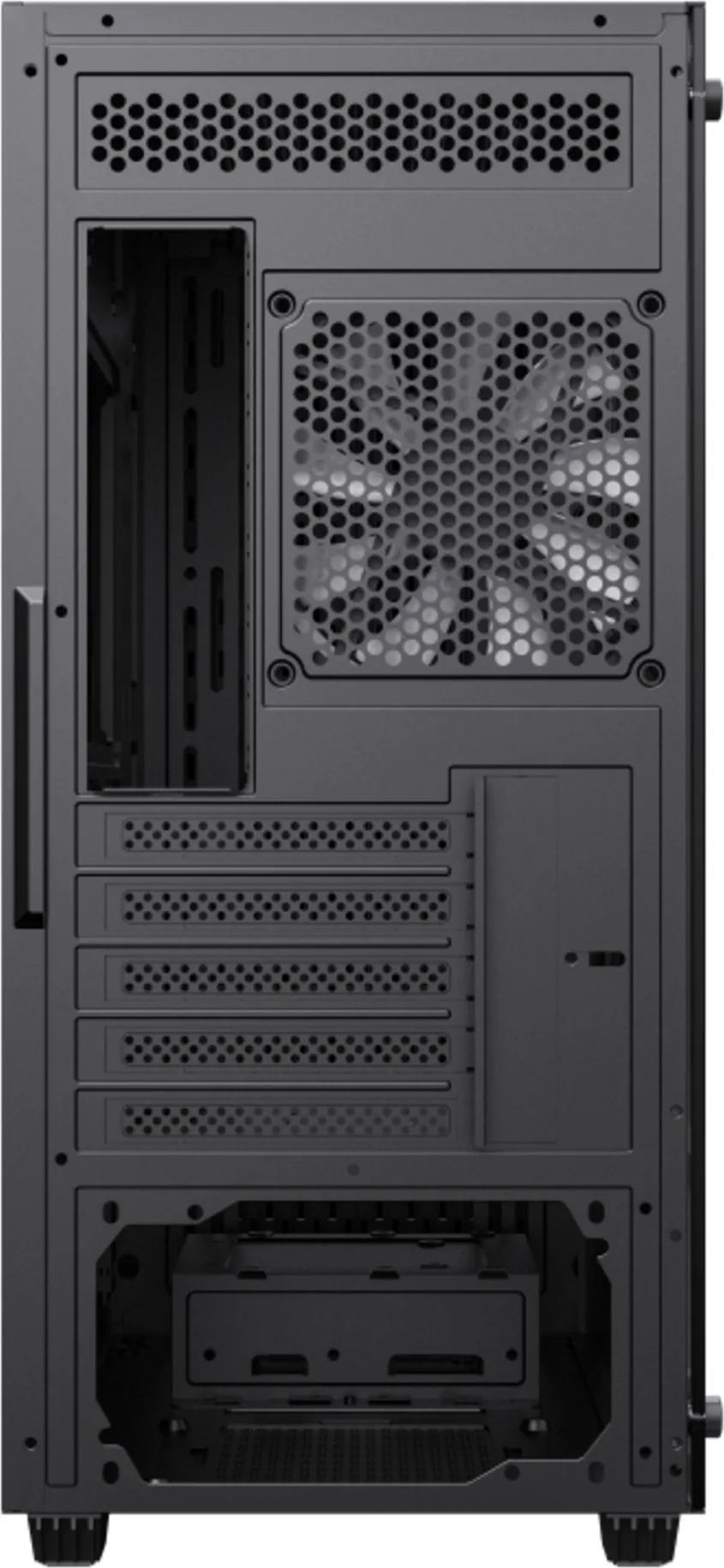 Imagen 15 de Gabinete Gamemax Storm Black mATX, Vidrio Lateral 2*USB2.0 1*USB2.0 1*FAN, Negro