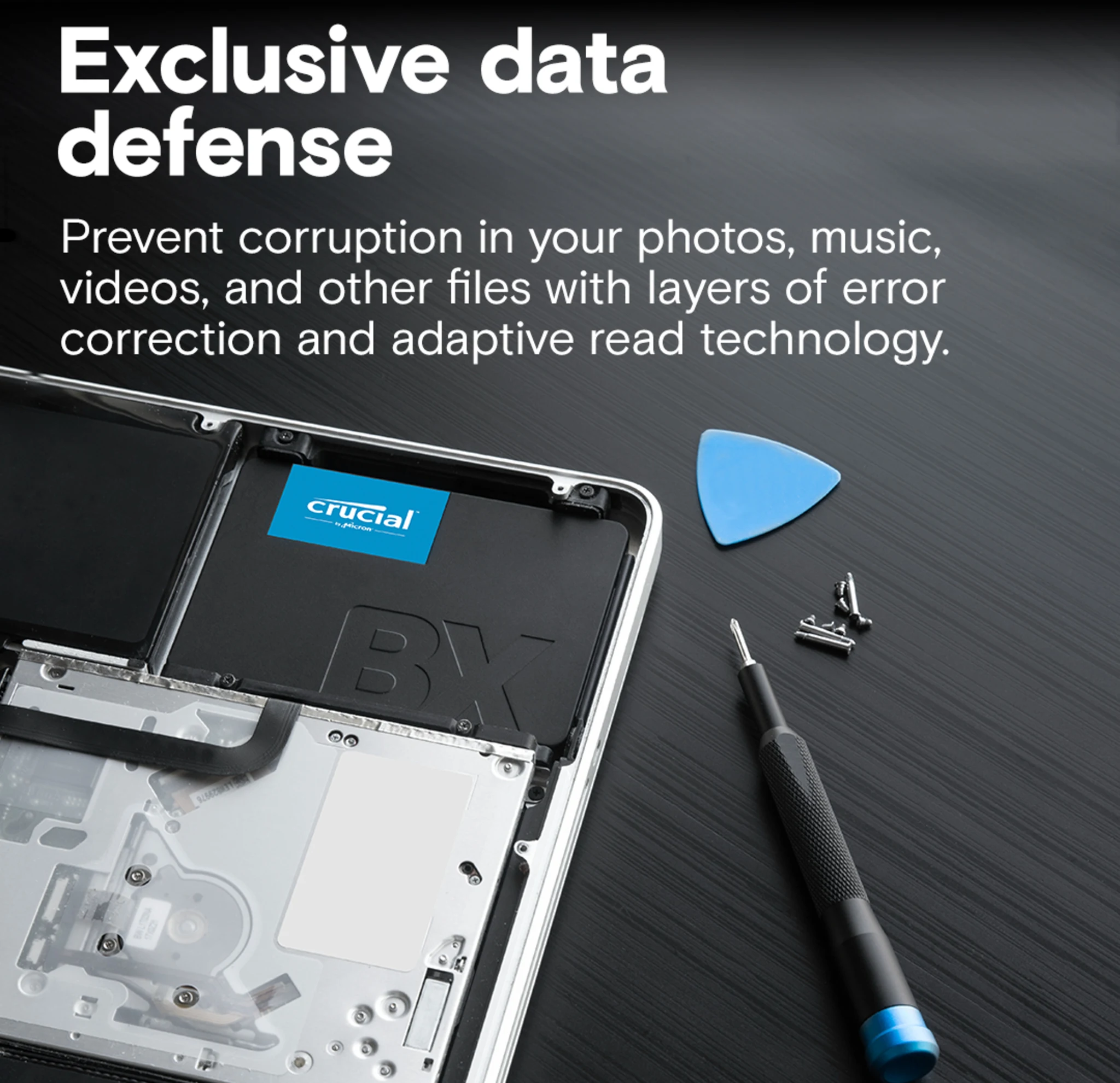 Imagen 3 de Unidad SSD Crucial BX500 4TB 2.5" 7mm SATA3 6Gb/s NAND Lec540MB/s Esc500MB/s