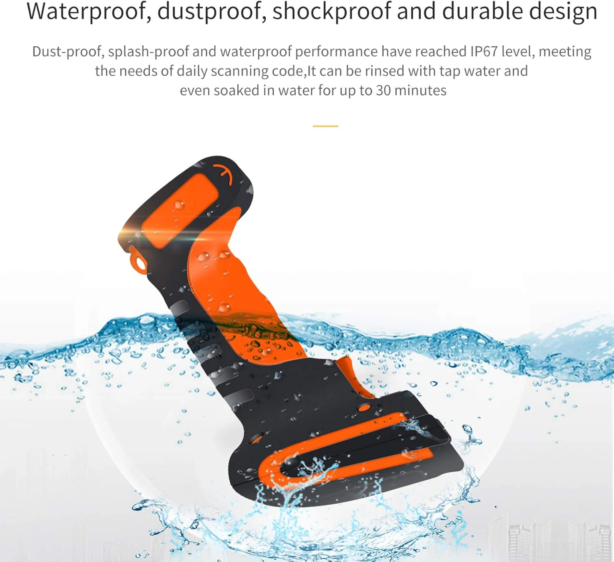 Imagen 3 de Lector Rugged de Código de Barras Symcode  2D MJ-1911 Alámbrico Interfaz USB