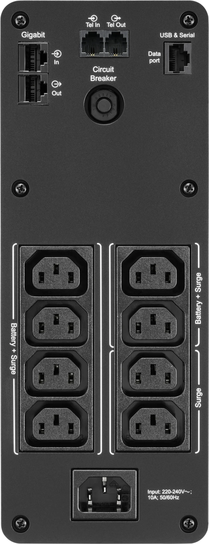 Imagen 2 de UPS APC SAI Back Pro BR 1200 VA onda sinusoidal Salida 8 tomas AVR Interfaz LCD