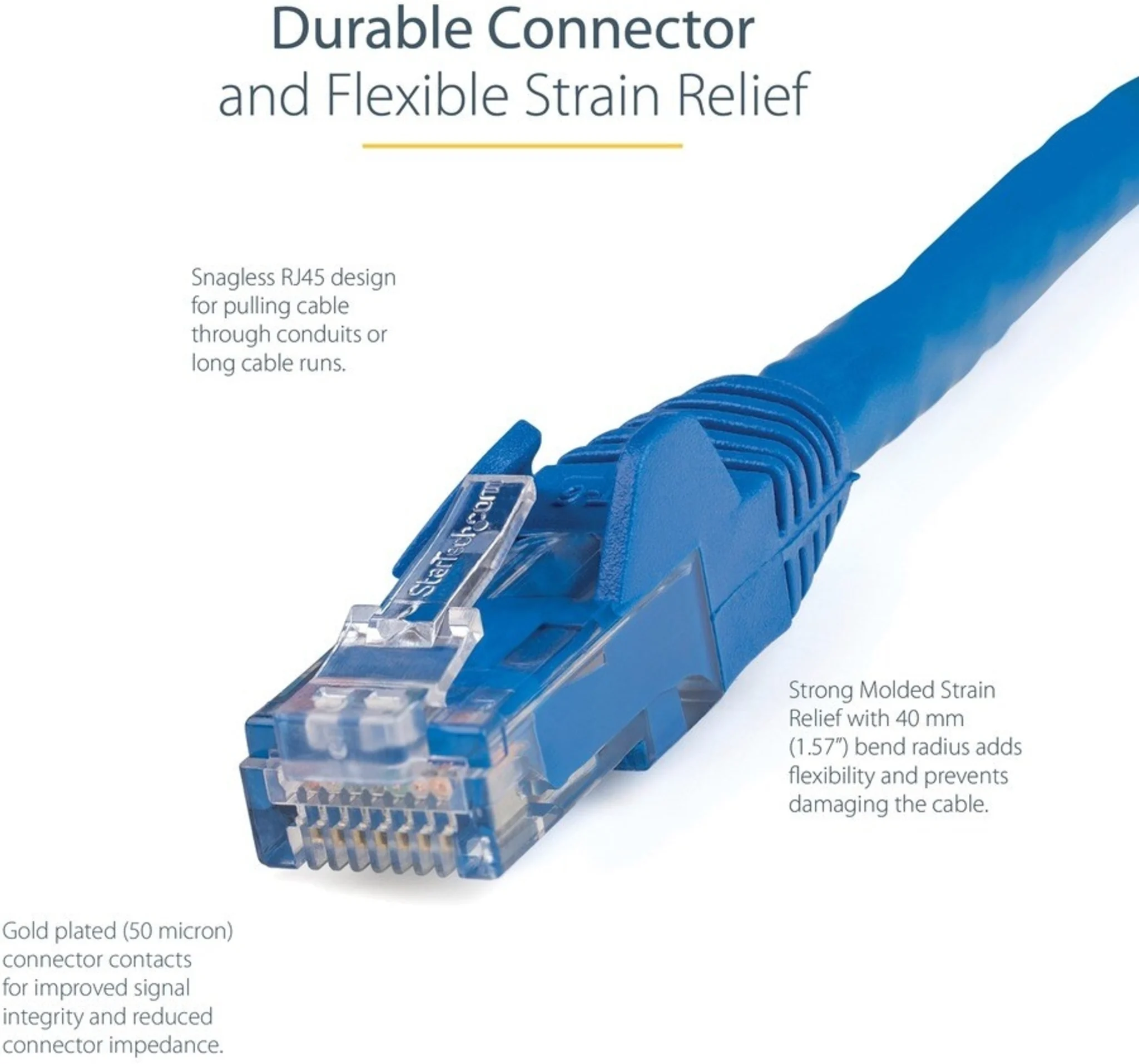 Imagen 4 de Cable de Red StarTech Cat6 3m color Azul