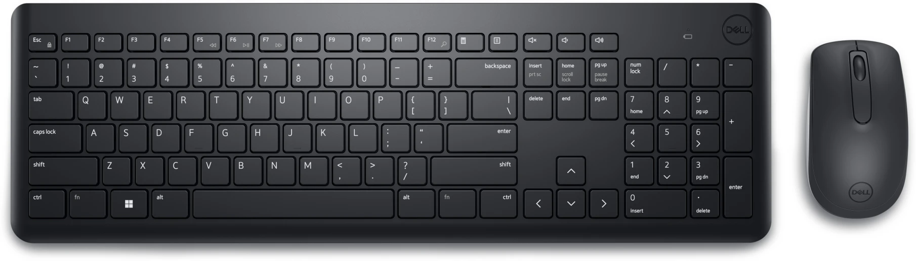 Imagen 1 de Kit Teclado Mouse Inalámbrico Dell KM3322W Interfaz 2.4GHz Recep USB Color Negro