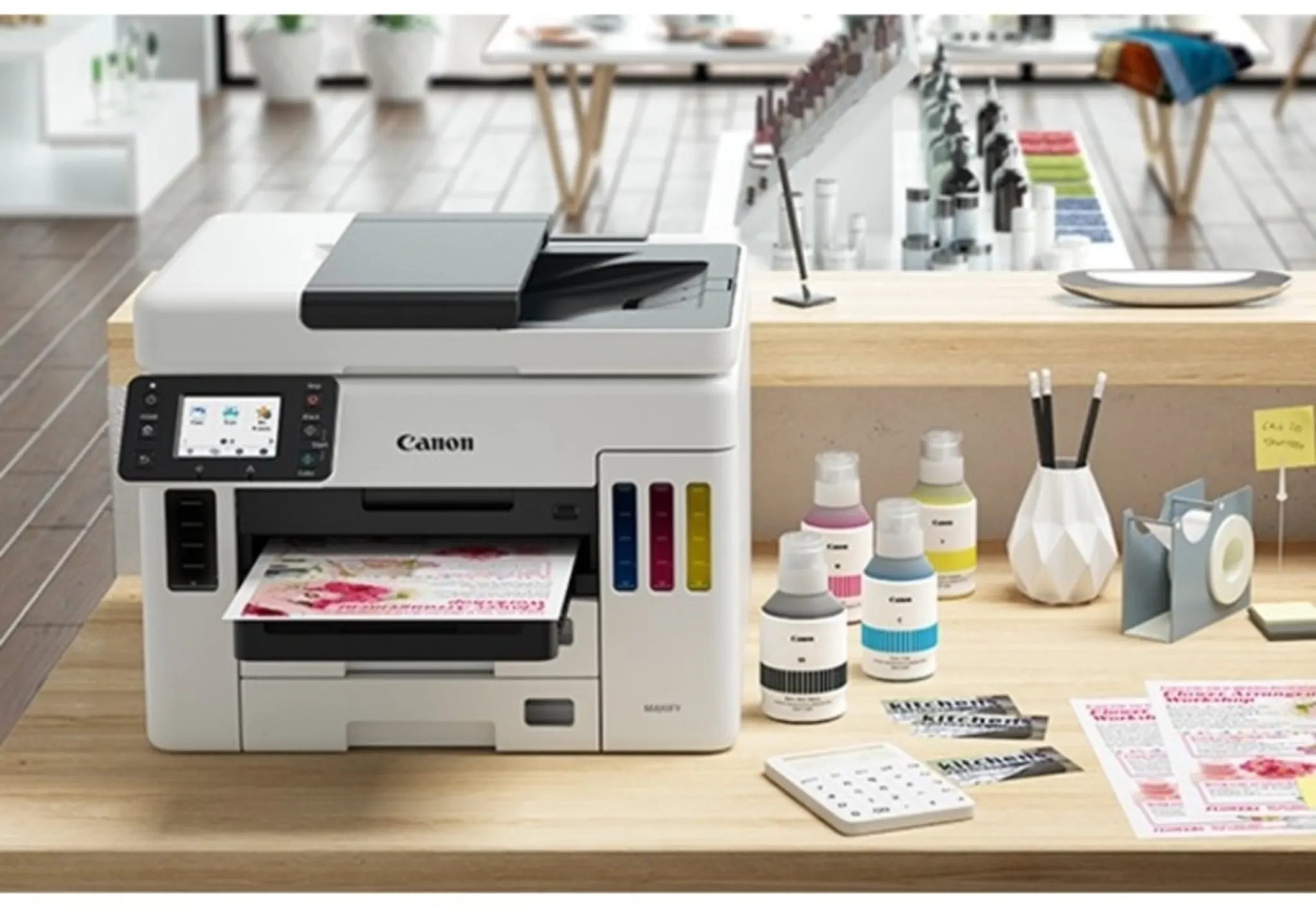 Imagen 3 de Impresora Multifunción Canon MAXIFY GX7010 Tanque Tinta Color USB WiFi LAN ADF