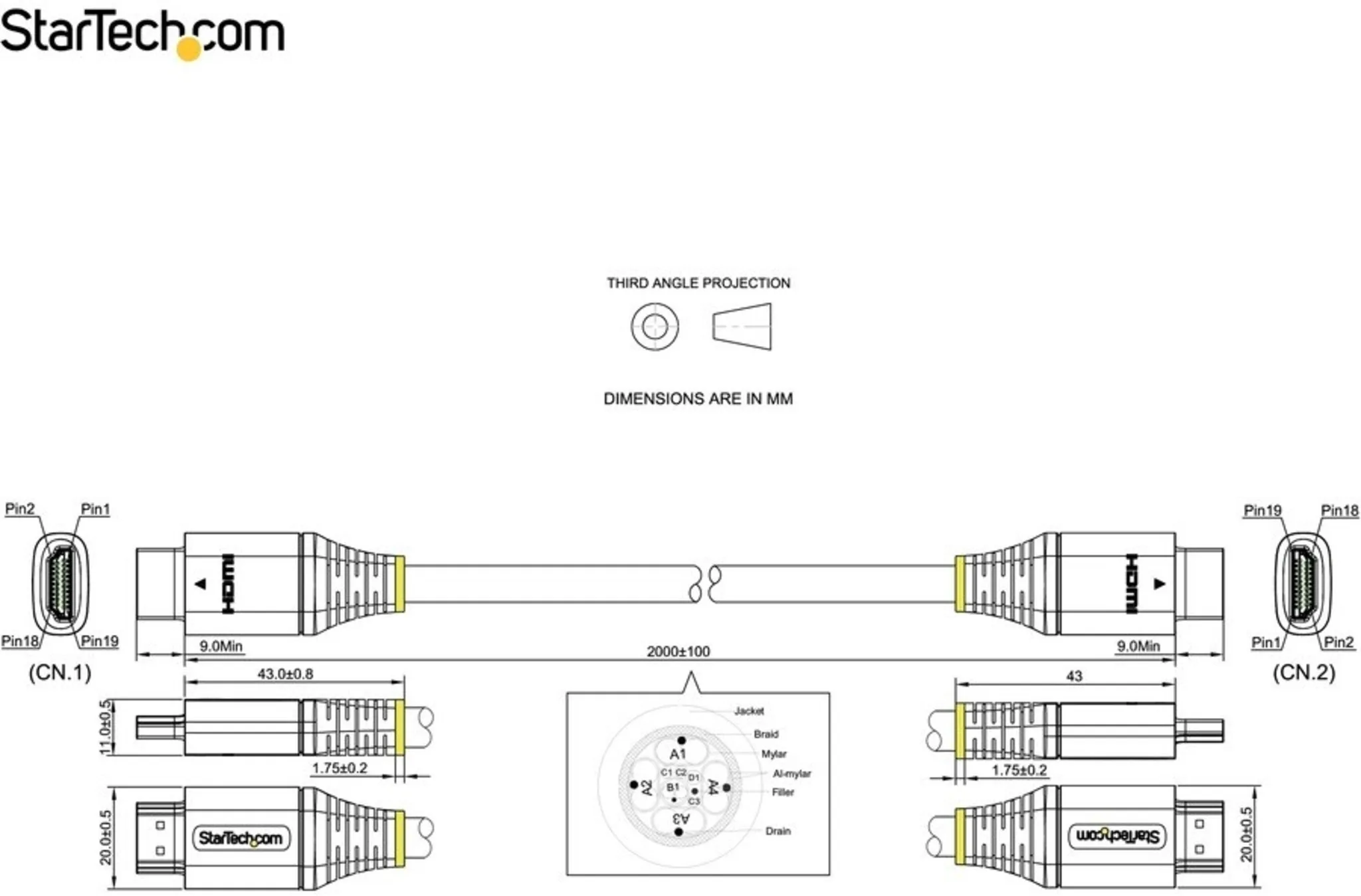 Imagen 10 de 6ft 2m Certified HDMI 2.1 Cable - 8K/4K