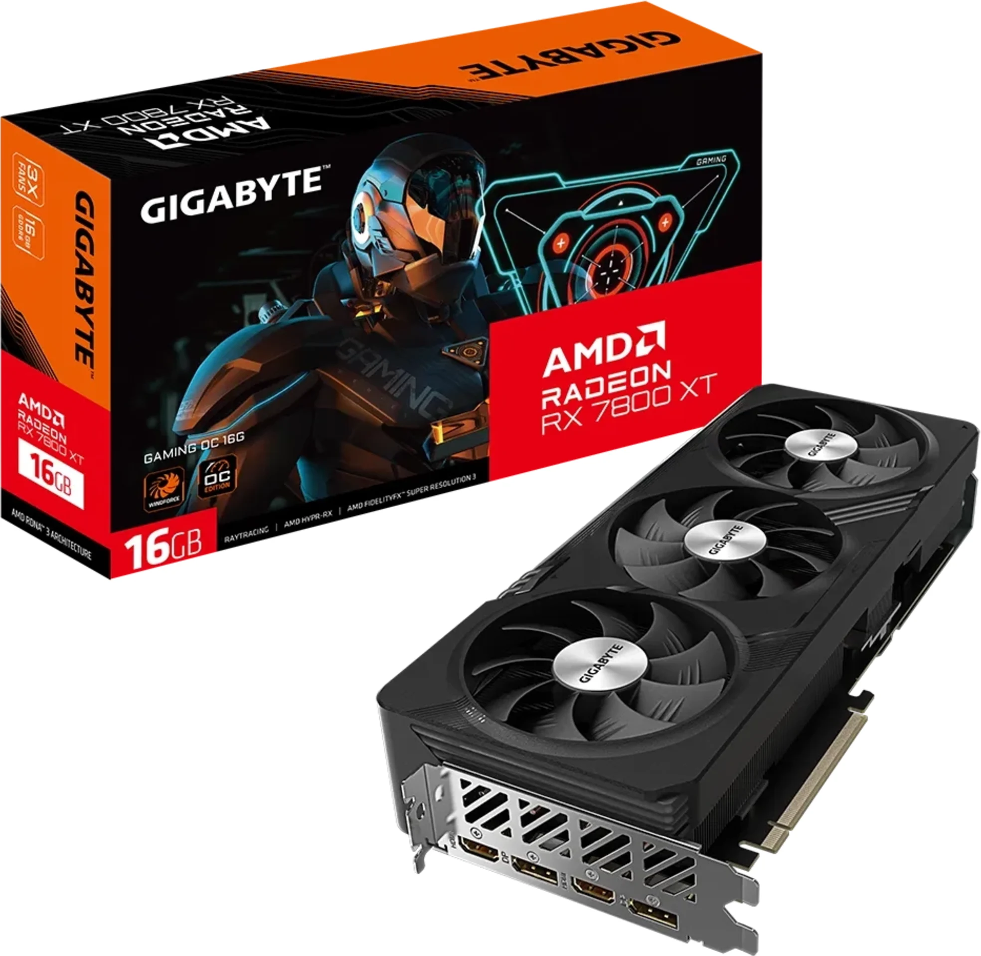 Imagen 0 de Gigabyte Radeon RX 7800 XT GAMING OC 16G [GV-R78XTGAMING OC-16GD]