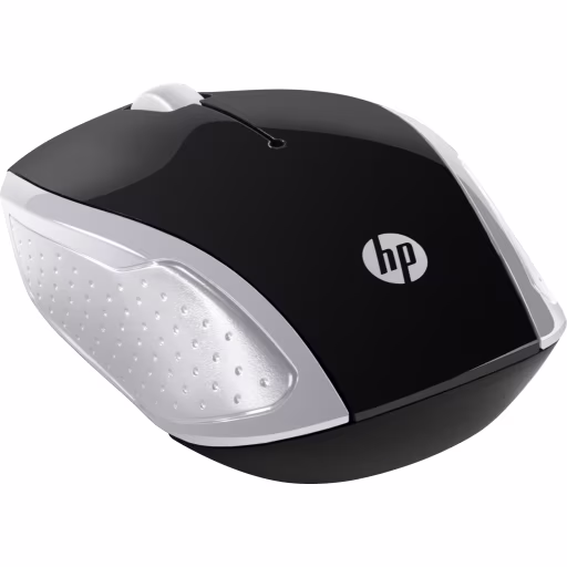 Imagen 3 de Mouse Inalámbrico HP 200 Optico 1000dpi 2.4GHz 3 Botones Bongle USB Plata/Negro