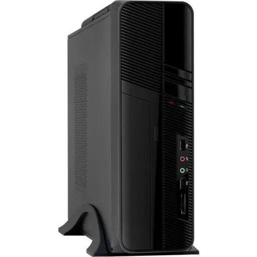 Imagen 0 de Gabinete Slim Clio CL-S605 500W mATX ITX 2*USB 2.0 Ventilador superior PS 500W