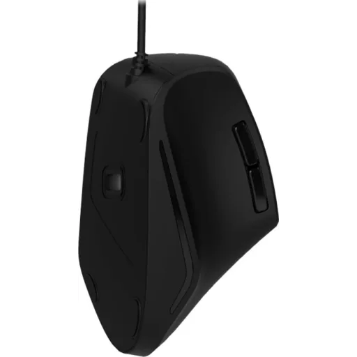 Imagen 0 de Mouse Ergonómico Alámbrico KlipX KMO-506 Óptico 1600dpi 6 Botones USB Negro