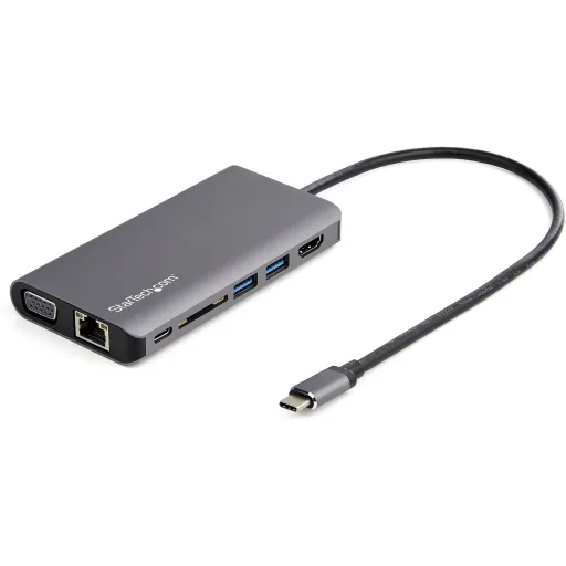 Startech.com Adaptador Multipuertos Usb-c - Hdmi 4k A 60hz Vga - Hub Ladrón  Usb De 3