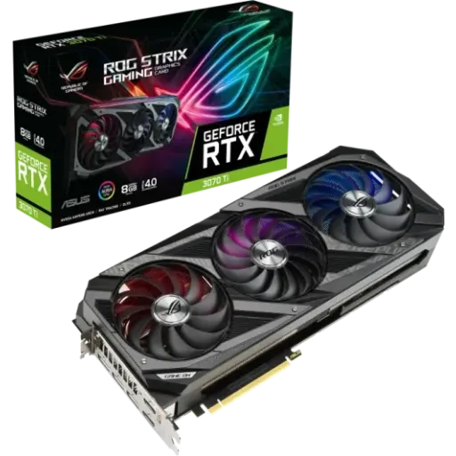 Imagen 0 de Tarjeta de Video Asus ROG Strix RTX3070TI-O8G-GAMING 8GB GDDR6X 2*HDMI 3*DP ATX
