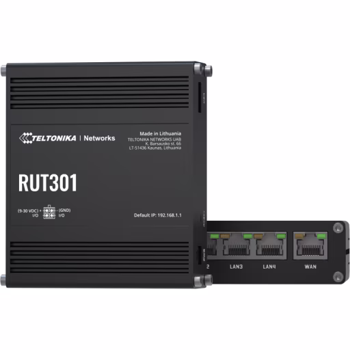 Imagen 0 de Router Industrial Teltonika RUT301, 5x RJ45 100Mb/s USB2.0 IP30 