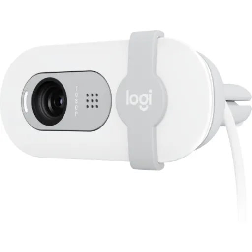 Imagen 3 de Cámara Web Logitech Brio 100, FHD1920*1080 30pps 2MP c/Mic USB tipo-A Blanco