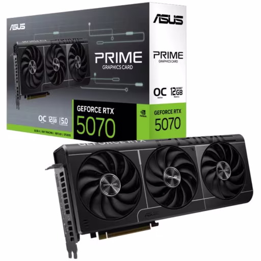 Imagen 0 de Tarjeta de Video Asus Prime GF RTX5070 OC 12GGB GDDR7 3*DP HDMI PCIe5.0 x16