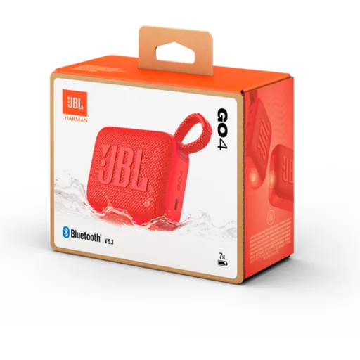 Imagen 11 de Parlante Portátil Inalámbrico JBL Go4, Bluetooth IP67 USB-C Color Rojo