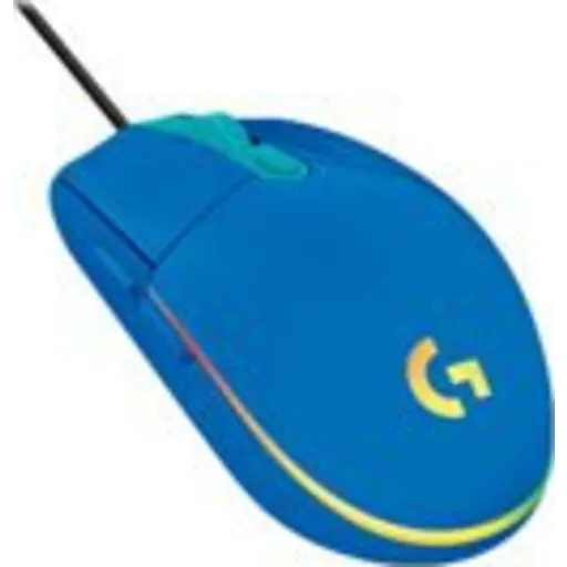 Imagen 2 de Mouse Alámbrico Logitech G203 Lightsync RGB Óptico 8000dpi 6 botones USB azul