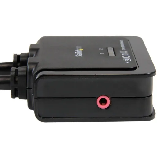 Imagen 5 de Conmutador Switch KVM 2 puertos HDMI USB Audio Mini Jack con Cables Integrados