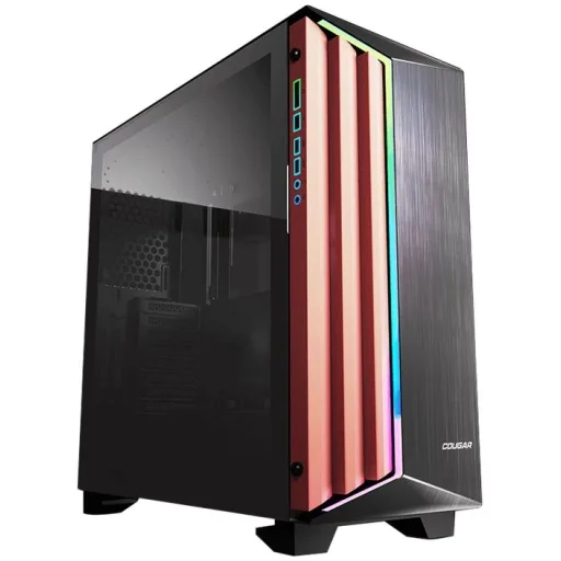 Imagen 4 de Gabinete Gamer Courgar Dark Blader S Black Mid-Tower ATX Vidrio Temp. Sin Fuente