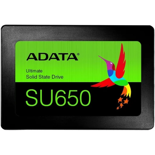 Unidad SSD AData SU650 256GB 2.5"" 7mm SATA III 6.0Gb/s Lec520MB/s Esc 450MB/s