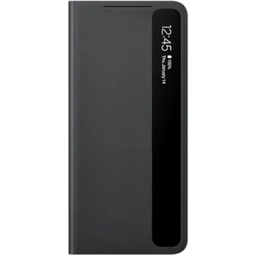 Imagen 0 de Samsung carcasa smart clear view cover negro galaxyS21 ultra