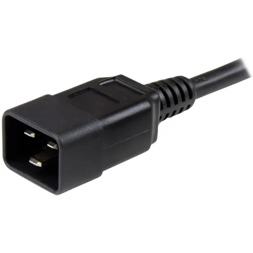 Imagen 2 de StarTech.com Cable de 1,8m C13 a C20 de servicio pesado de 2,5mm2  para alimentación de ordenadores - Cable de alimentación - IEC 60320 C20 a IEC 60320 C13 - CA 110 V - 1.8 m - negro - para P/N: RKCOND17HD