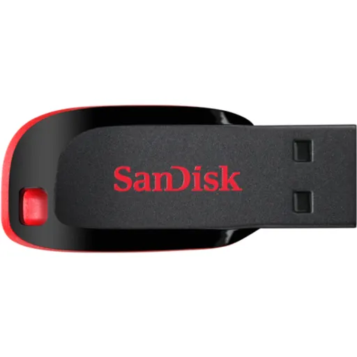 Imagen 3 de Pendrive 16GB SanDisk Cruzer Blade USB tipo-A v2.0 Color Negro y Rojo