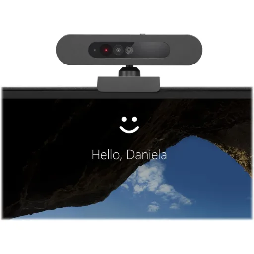 Imagen 0 de Cámara Web Lenovo 500 Full HD 1080p Reconocimiento Facial USB-C c/Soporte Negro