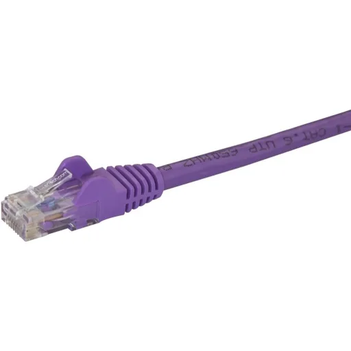 Imagen 2 de Cable UTP de Red Categoria 6 Violeta Conectores RJ-45 Longitud 10 metros 24 AWG