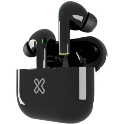 Imagen 0 de Audífonos Inalámbricos KlipX KTE-050 Bluetooth5.1 CunaCarga Mic Touch USB Negro