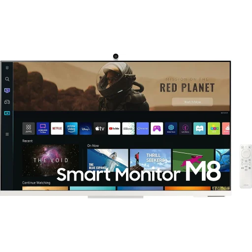 Imagen 1 de Monitor Smart Samsung M8 32" 4K 3840*2160 c/Cam VA WiFi BT HDMI 2*USB 60Hz