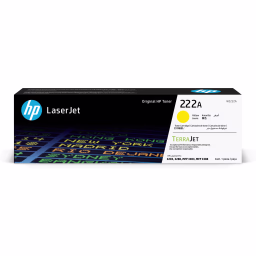 Toner HP LaserJet 222A AMARILLO, para LJ 3201-3204, 3288, 3303, 3388, 1200 Pág