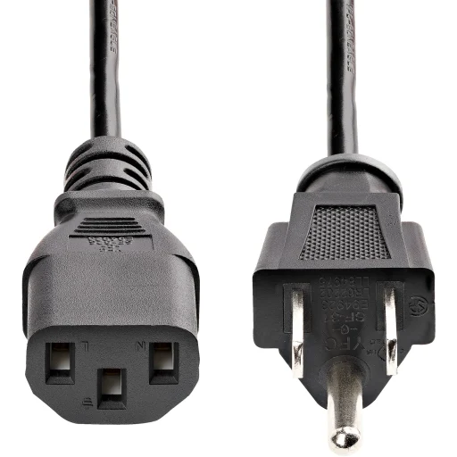 Imagen 3 de Cable de Poder NEMA 5-15P a C13, 10A 125V 18AWG 3mts 10ft - StarTech