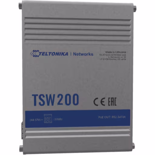 Imagen 0 de Switch Industrial Teltonika TSW200, 8xLAN, PoE1-8 10/100/1000Mbps, 2xSFP