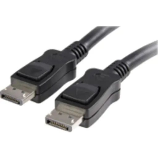 Imagen 1 de Cable DisplayPort Macho a Macho con Pestillo de 1.8 Metros 28AWG color Negro