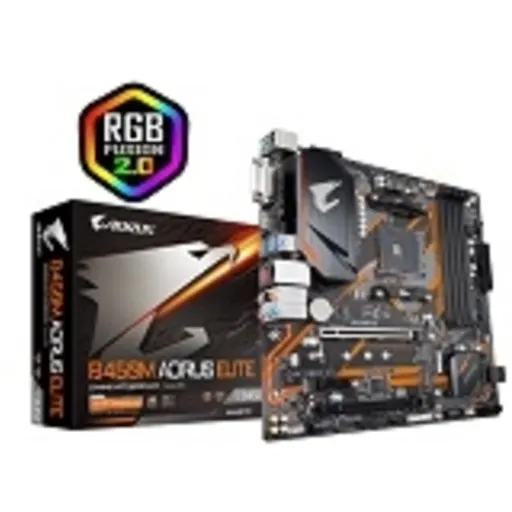 Imagen 0 de Gigabyte - B450M AORUS ELITE - Motherboard - Micro ATX - Socket AM4 - AMD B450 - para Ryzen