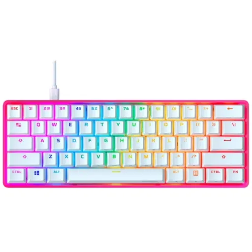 Imagen 1 de HyperX Alloy Origins 60 - Teclado - con retroiluminación - USB-C - QWERTY - EE. UU. - interruptor: HyperX Red - rosa