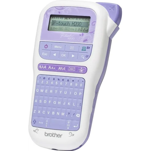 Imagen 3 de Rotuladora Brother Ptouch PTH200, 20mm/s LCD Teclado QWERTY Núm. 250 Simb Morada