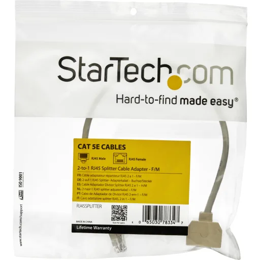 Imagen 4 de 2-to-1 RJ45 Splitter Cable Adapter - F/M