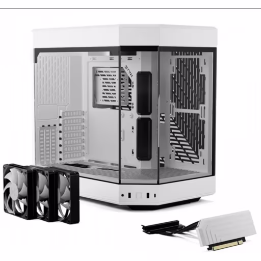 Imagen 0 de Gabinete HYTE Y60 Snow White, Vidrio Templado 2*USB3.1 USB-C Caja ATX de Torre