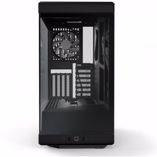 Imagen 2 de HYTE Y40 Black/Black 2x 120mm Vertical GPU Case ATX con PCI Express 4.0 x 16 Riser Cable Incluido CS-HYTE-Y40-B