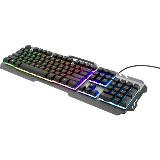 Imagen 0 de Trust GXT 853 Esca Metal Rainbow Gaming Keyboard (24277 / 23796)