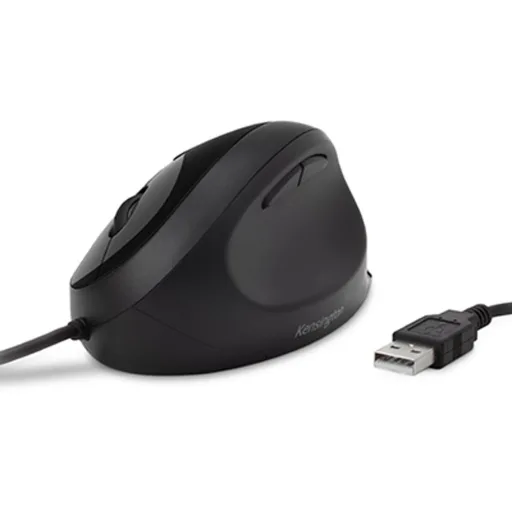 Mouse Ergonomico con Cable Negro